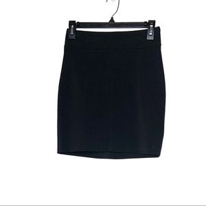 Zara Basic Mini Pencil Skirt Black Small